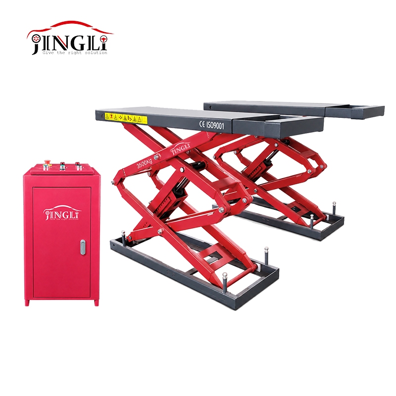 In-Ground Full-Rise Scissor Lift - JL300D-SIDEVIEW