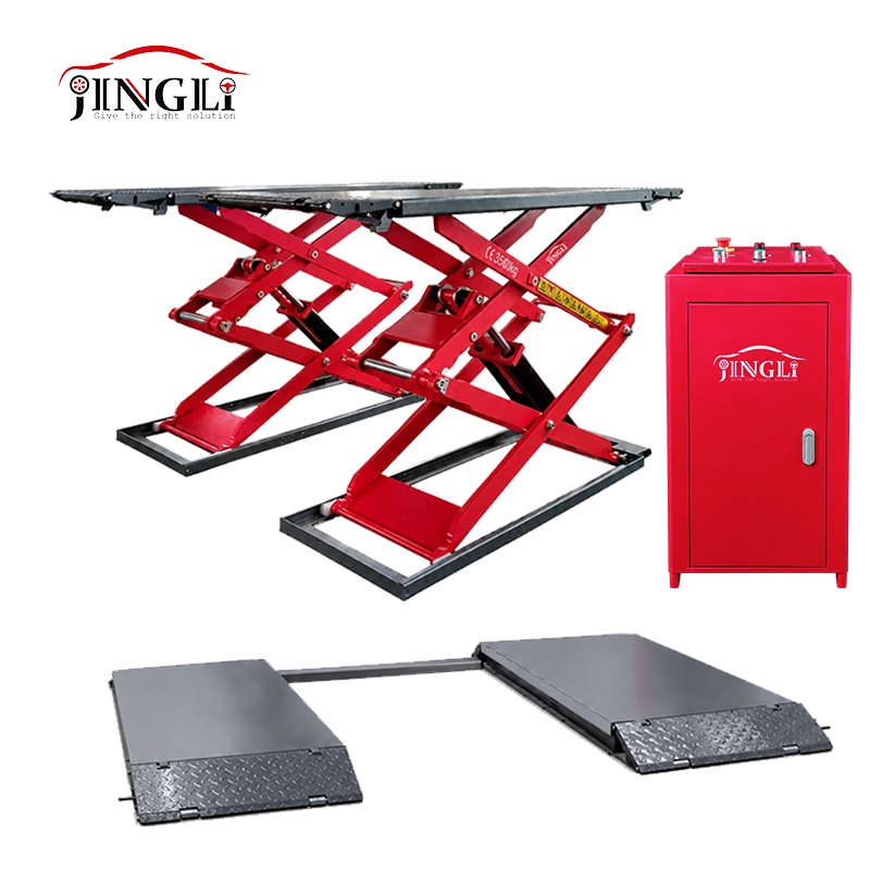 On-Ground Full-Rise Scissor Lift - JL300C-sideview